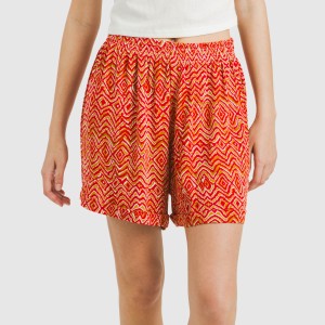 Pantalón corto viscosa bambula Silda teja