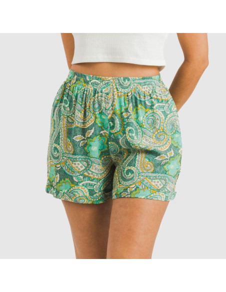 Pantalón corto viscosa bambula Patme verde