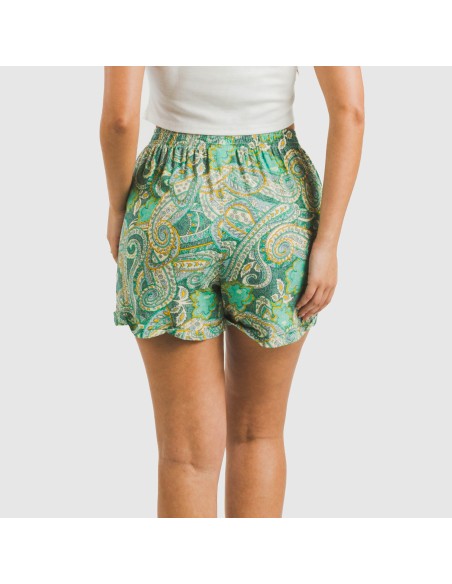 Pantalón corto viscosa bambula Patme verde