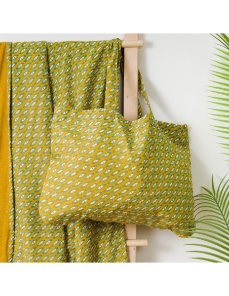 Pack Toalla Pareo + Bolso Sisena ocre Pack Toalla Pareo + Bolso Sisena ocre