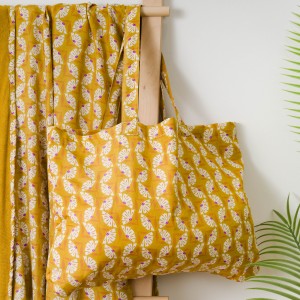 Pack Toalla Pareo + Bolso Calsita ocre