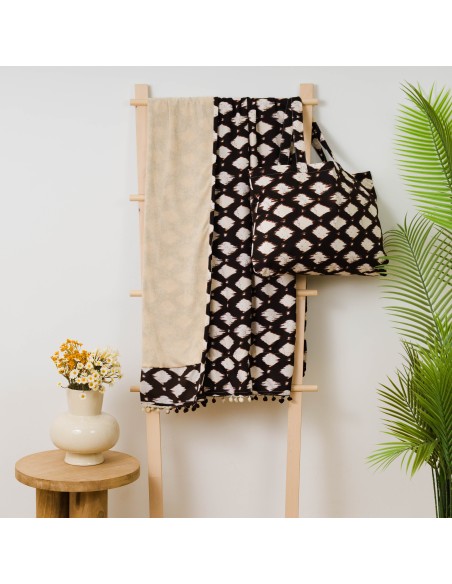 Pack Toalla Pareo + Bolso Orlando negro