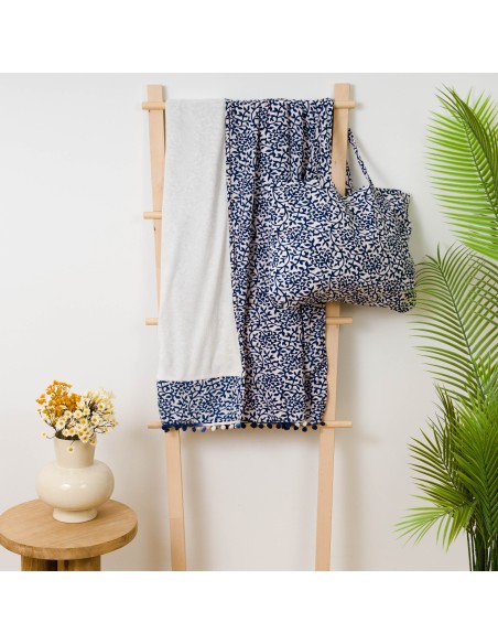 Pack Toalla Pareo + Bolso Aladero azul Pack Toalla Pareo + Bolso Aladero azul