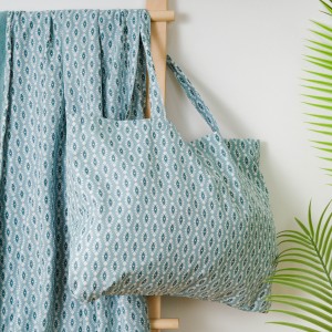 Pack Toalla Pareo + Bolso Walia agua marina
