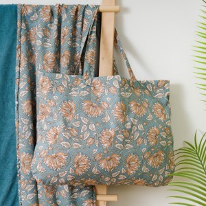 Pack Toalla Pareo + Bolso Venus agua marina