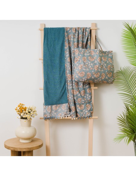 Pack Toalla Pareo + Bolso Venus agua marina Pack Toalla Pareo + Bolso Venus agua marina