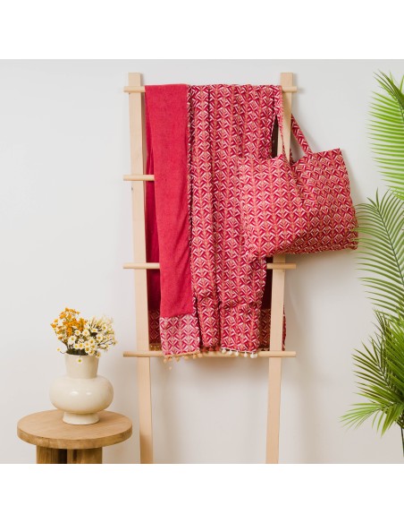 Pack Toalla Pareo + Bolso Eloina marsala Pack Toalla Pareo + Bolso Eloina marsala