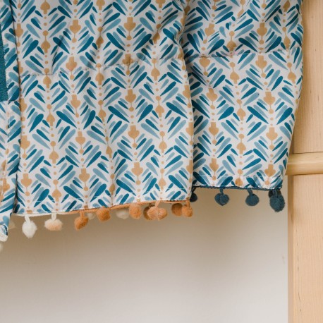 Pack Toalla Pareo + Bolso Eloina agua marina