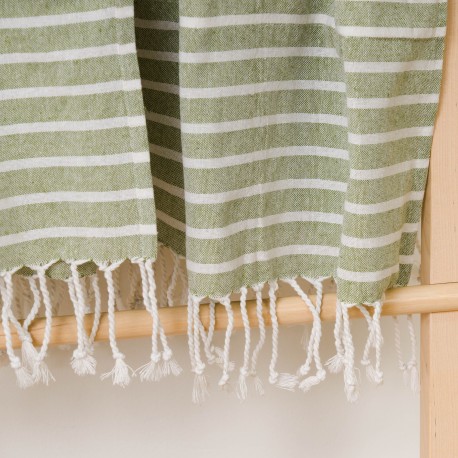 Pack Toalla Pareo + Bolso Raya algodón