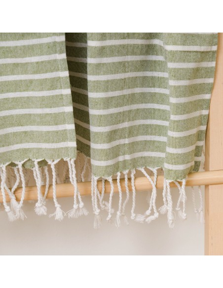 Pack Toalla Pareo + Bolso Raya algodón Pack Toalla Pareo + Bolso Raya algodón