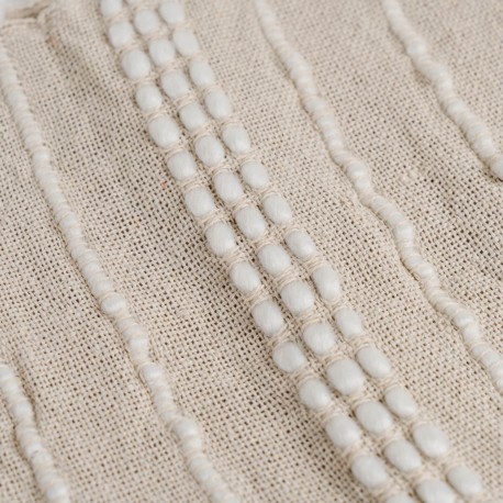 Plaid algodón Marani topo