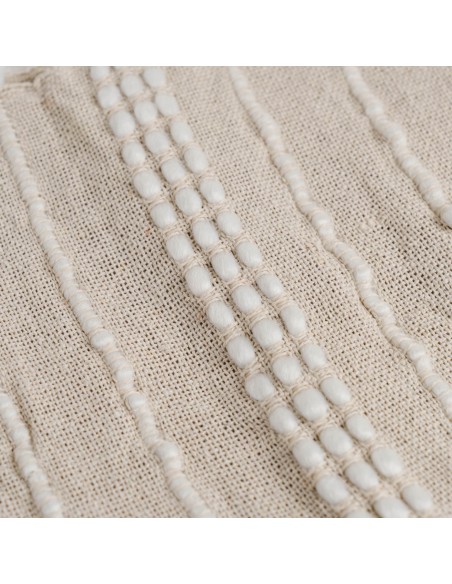 Plaid algodón Marani topo