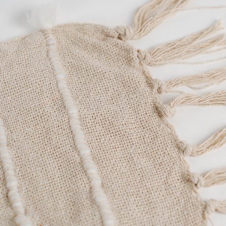 Plaid algodón Marani topo