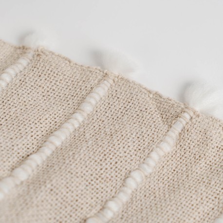 Plaid algodón Marani topo