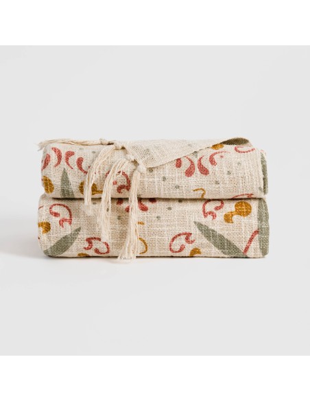 Plaid algodón Culiacan mostaza Plaid algodón Culiacan mostaza