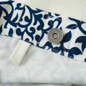 Bolsa loneta Aladero azul 2