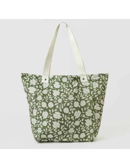 Bolsa loneta Mozarabe verde Bolsa loneta Mozarabe verde
