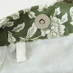 Bolsa loneta Mozarabe verde 2