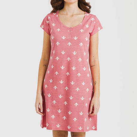 Blusón algodón Nicole marsala