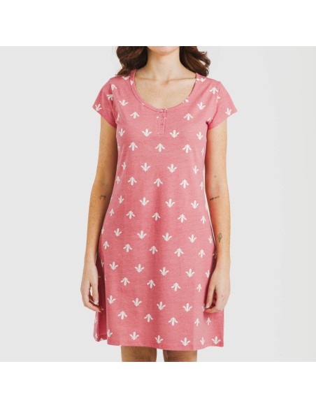 Blusón algodón Nicole marsala