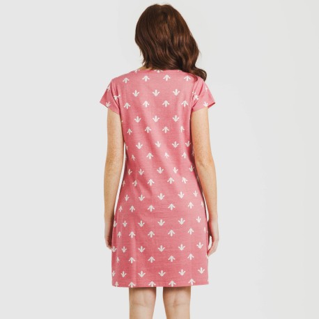 Blusón algodón Nicole marsala