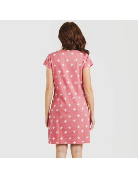 Blusón algodón Nicole marsala