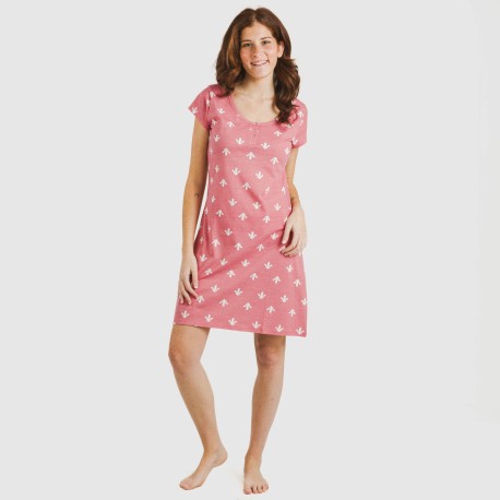 Blusón algodón Nicole marsala