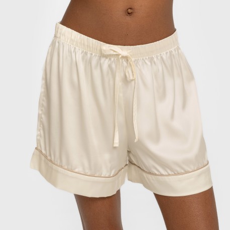 Pijama corto de manga corta satén Friday liso