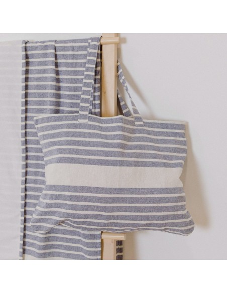 Pack Toalla Pareo + Bolso Raya algodón Pack Toalla Pareo + Bolso Raya algodón