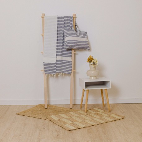 Pack Toalla Pareo + Bolso Raya algodón