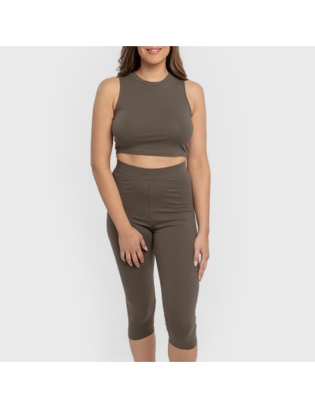 Top tirantes algodón deportivo liso