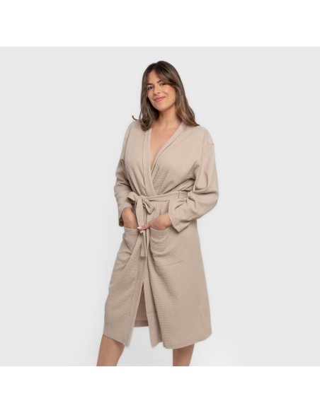 Albornoz gofre liso Albornoz gofre liso