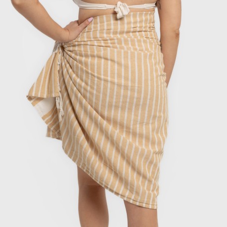 Pack Toalla Pareo + Bolso Raya algodón