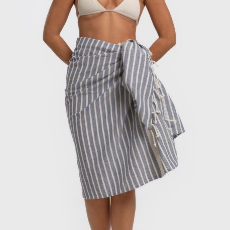 Pack Toalla Pareo + Bolso Raya algodón