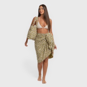 Pack Toalla Pareo + Bolso Liuvia verde caceria 2