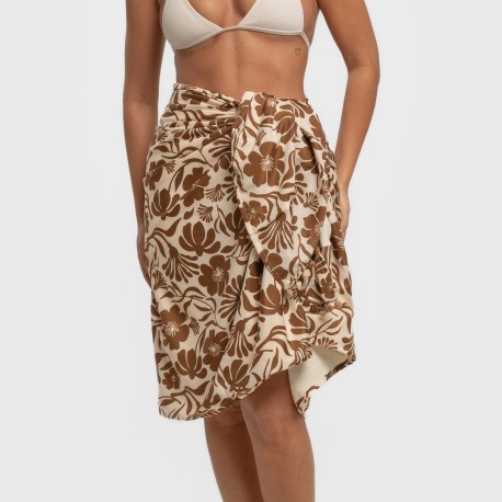 Pack Toalla Pareo + Bolso Alexis marrón