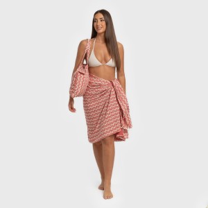 Pack Toalla Pareo + Bolso Tana marsala 2