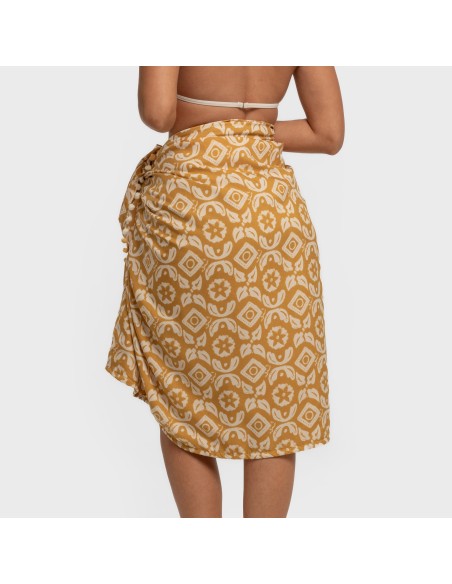 Pack Toalla Pareo + Bolso Eugenia ocre