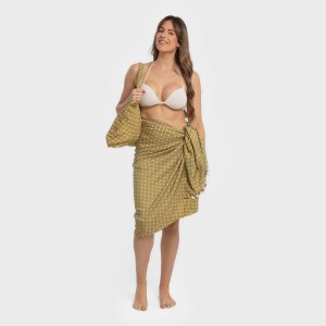 Pack Toalla Pareo + Bolso Sisena ocre 2