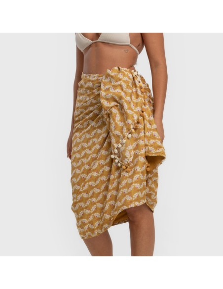 Pack Toalla Pareo + Bolso Calsita ocre Pack Toalla Pareo + Bolso Calsita ocre