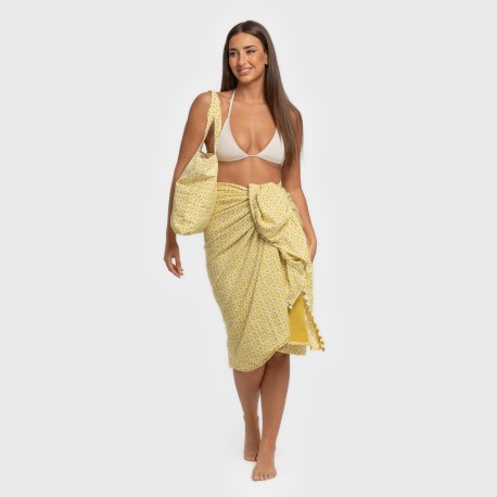 Pack Toalla Pareo + Bolso Clau lima