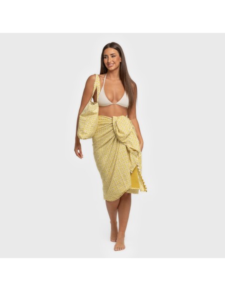 Pack Toalla Pareo + Bolso Clau lima