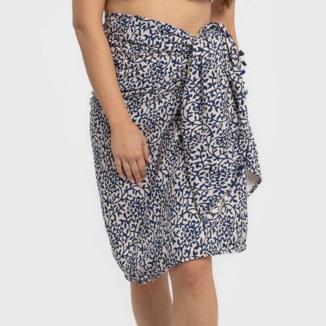 Pack Toalla Pareo + Bolso Aladero azul