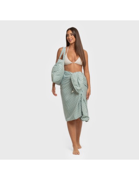 Pack Toalla Pareo + Bolso Walia agua marina Pack Toalla Pareo + Bolso Walia agua marina