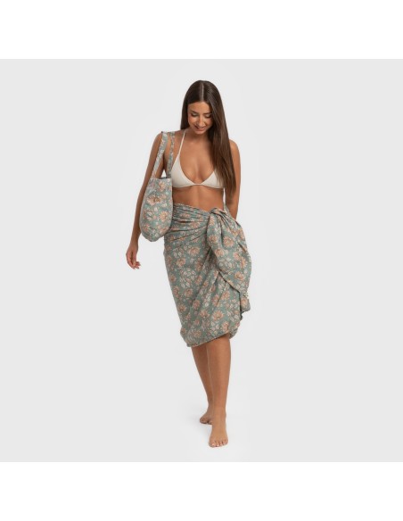 Pack Toalla Pareo + Bolso Venus agua marina Pack Toalla Pareo + Bolso Venus agua marina