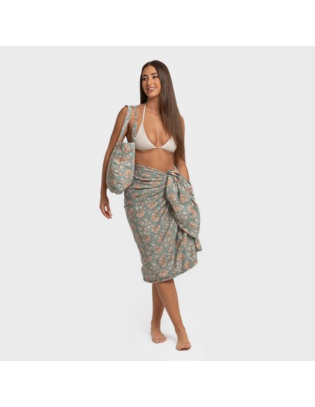 Pack Toalla Pareo + Bolso Venus agua marina Pack Toalla Pareo + Bolso Venus agua marina