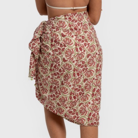 Pack Toalla Pareo + Bolso Venus marsala