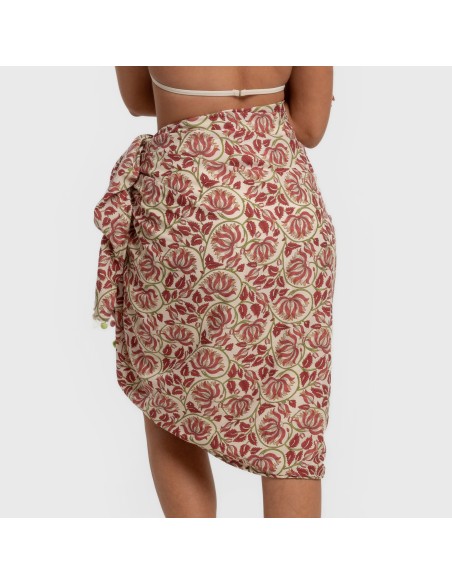 Pack Toalla Pareo + Bolso Venus marsala