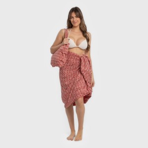 Pack Toalla Pareo + Bolso Eloina marsala 2