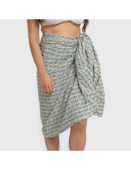 Pack Toalla Pareo + Bolso Eloina agua marina Pack Toalla Pareo + Bolso Eloina agua marina